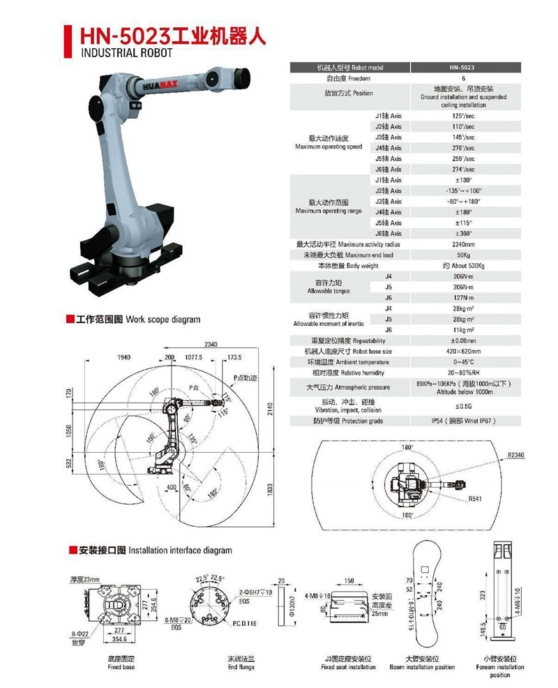 HN-5023工業(yè)機(jī)器人